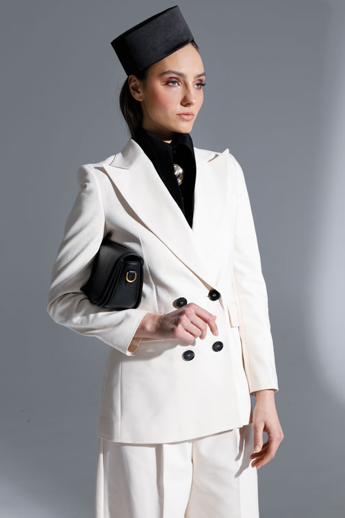 Sako na dvoredno kopčanje Tiffany Production